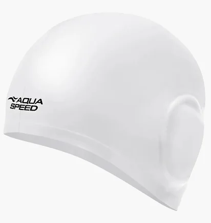 Шапочка для плавания Aqua Speed Ear Cap Volume White 284-05