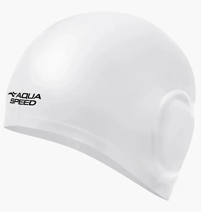 Шапочка для плавания Aqua Speed Ear Cap Volume White 284-05
