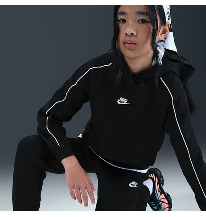 Спортивный костюм детский Nike Club Flc Hdy Black HQ9318-010