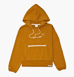 Худи женское Nike Dri-Fit Swoosh Fly Standard Issue Womens Brown DA6483-712