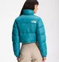 Пуховик жіночий The North Face Print Nuptse Short Light Blue NF0A5GGE-4Y3