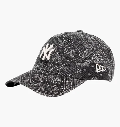 Кепка унісекс NEW ERA New York Yankees Washed Paisley 9Twenty Black/White 60771827