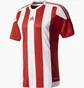 Футболка мужская Adidas Jersey Striped 15 Jsy White/Red S16137
