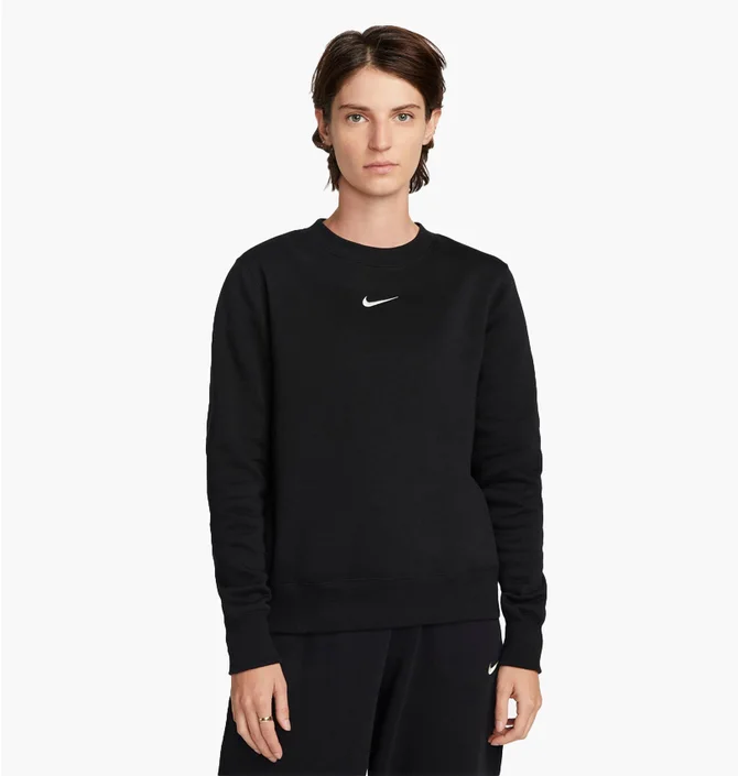 Світшот жіночий Nike Sportswear Phoenix Fleece Crewneck Sweatshirt Black Dq5751-010