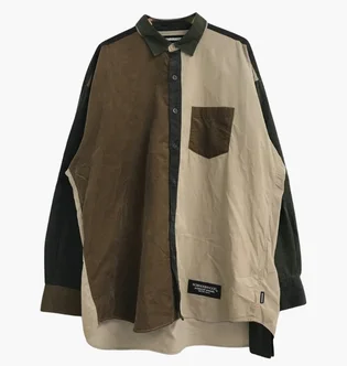 Сорочка чоловіча Neighborhood Cord Brown/Camo 212TSNH-SHM04