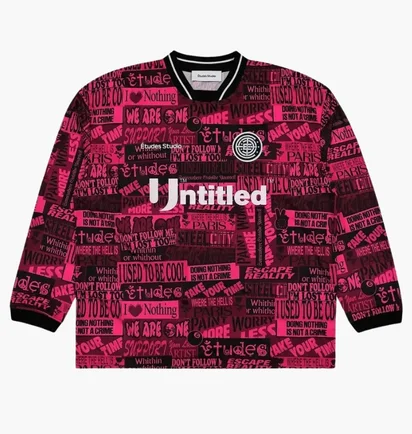 Лонгслив унисекс Etudes Soccer Pink H24MMTSH189-51