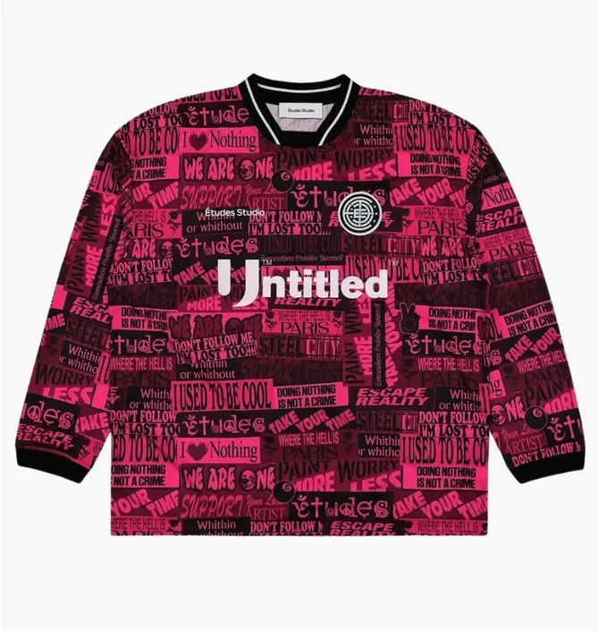 Лонгслив унисекс Etudes Soccer Pink H24MMTSH189-51