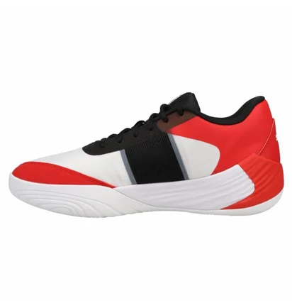 Кросівки чоловічі Puma Fusion Nitro Team Basketball Shoes White/Red 377035-02