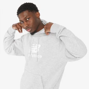 Худи мужское New Balance Stacked Logo French Terry Hoodie Grey MT41501