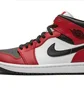 Кроссовки мужские Air Jordan 1 Mid Red/White 554724-069
