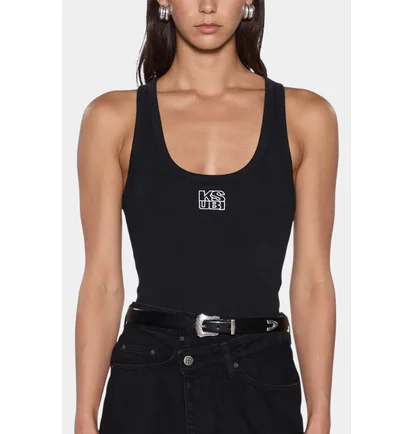 Майка жіноча Ksubi Stacked Origin Tank Black WPS24TA006