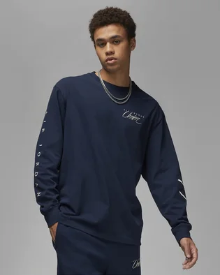 Лонгслів чоловічий Air Jordan Long Sleeve T-Shirt X Union La Blue DV7341-419