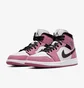 Кроссовки женские Air Jordan 1 Mid Pink/White Dc7267-500