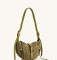 Сумка жіноча JW PEI Tessa Suede Shoulder Bag Olive BB2023BG70151JWP