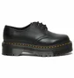Туфли женские Dr. Martens 1461 Quad Platform Polished Smooth Black 25567001