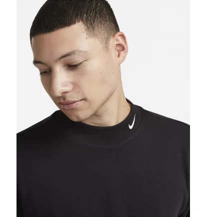 Лонгслів чоловічий Nike Mock Neck T-Shirt Black DX5868-010