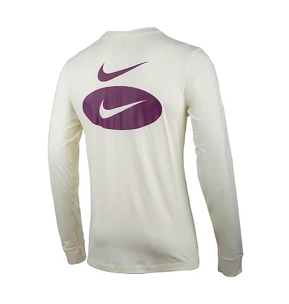 Свитшот мужской Nike M Nsw Ess+ Core 3 Ls Tee White Dm6365-113