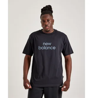 Футболка мужская New Balance Relaxed Linear Logo Tee Black MT41582BK