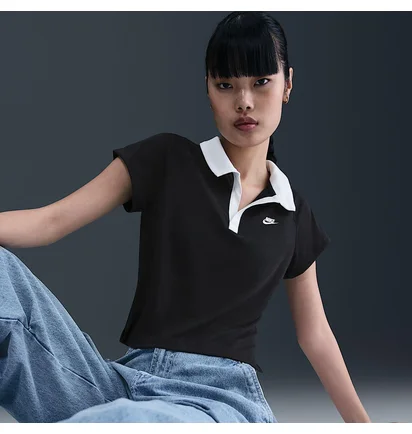 Поло женское Nike Nsw Retro Polo Spd Black IH8502-010