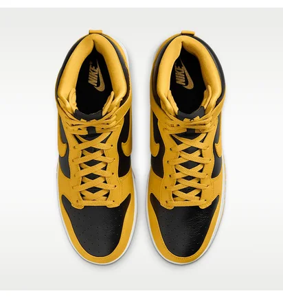 Кросівки чоловічі Nike Dunk High Retro Premium MenS Shoes Black/Yellow HJ4320-001