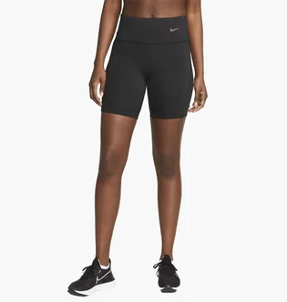 Шорти жіночі Nike Tight Mid-Rise Ribbed-Panel Running Shorts With Pockets Black DX2951-010