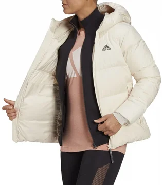 Пуховик жіночий Adidas Hooded Jacket Sportswear W 11.11 Bb Down Beige H14171