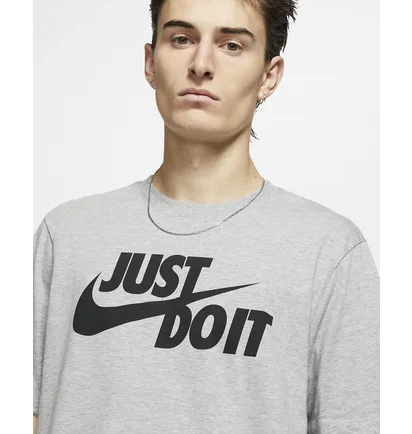 Футболка чоловіча Nike M Nsw Tee Just Do It Swoosh Grey AR5006-063