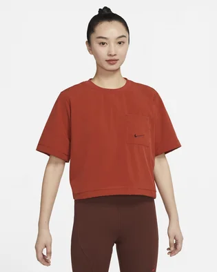 Футболка жіноча Nike Sportswear Everyday Modern WomenS Woven Boxy Top Orange DQ6182-623