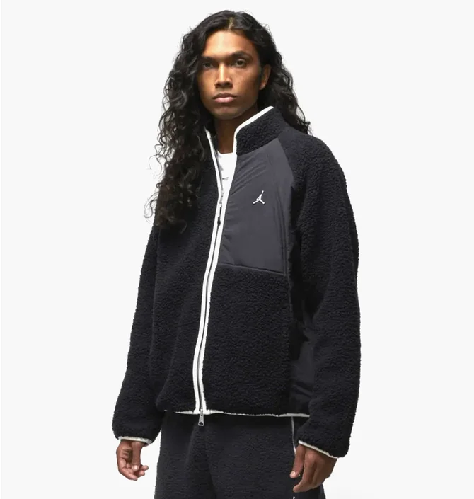 Толстовка чоловіча Air Jordan Essentials Full-Zip Winter Black Dv1583-010