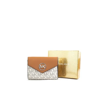 Гаманець жіночий Michael Kors Greenwich Trifold Beige/Brown 32S1GNME6B-VANILLA-95919