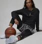 Лонгслів чоловічий Air Jordan M J Df Sprt Gfx Ls Crew Black DV8446-010