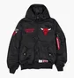 Бомбер мужской Alpha Industries Chicago Bulls Black 60564085