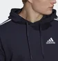Худи мужское Adidas Essentials Fleece 3-Stripes Hoodie Blue GK9073