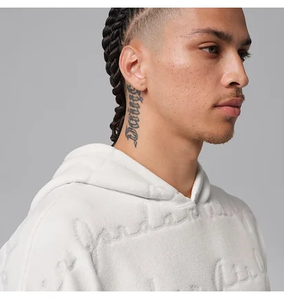 Худі чоловіче Air Jordan Flight MenS Jacquard Pullover Hoodie White IF1837-133