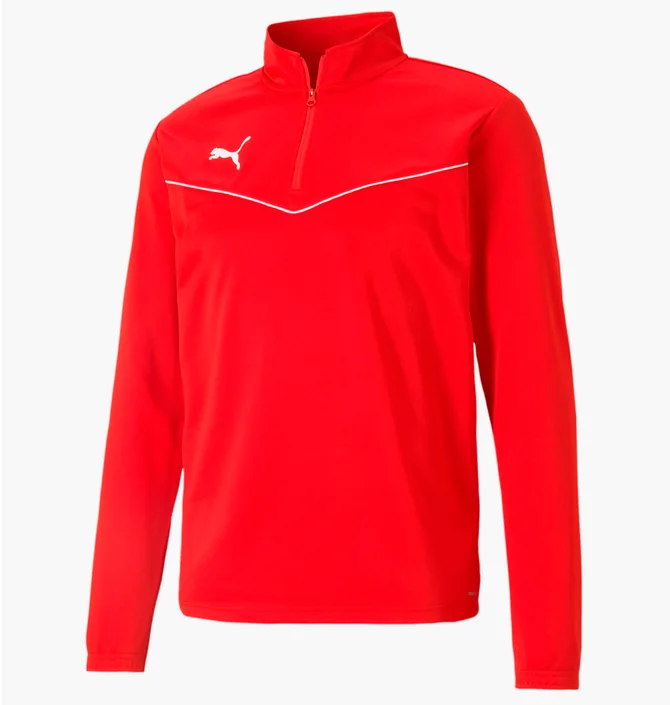 Олимпийка мужская Puma Teamrise 1 4 Zip Top Red 65739401