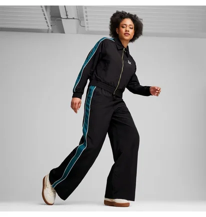 Олімпійка жіноча Puma Play Loud T7 Track Jacket Black/Green 626806-01