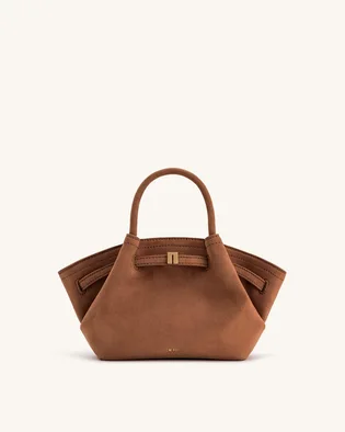 Сумка жіноча JW PEI Hana Mini Faux Suede Tote Bag Brown BB2024BG83441JWP