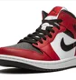 Кроссовки мужские Air Jordan 1 Mid Red/White 554724-069