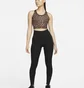 Топ женский Nike Dri-Fit One Slim Fit Printed Tank Brown DM7379-256