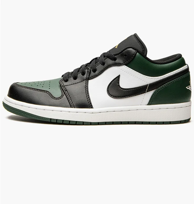 Кросівки чоловічі Air Jordan 1 Low Black/Green 553558-371