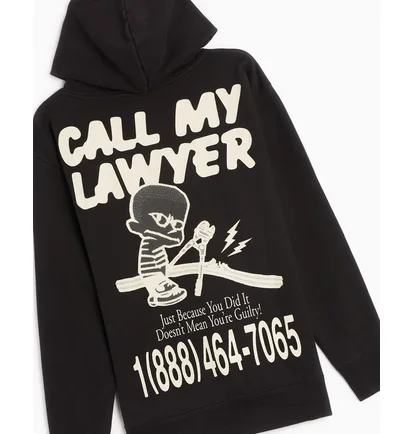 Худи мужское Slam.City Market Not Guilty Pullover Hoodie Washed Black 397000506-0034