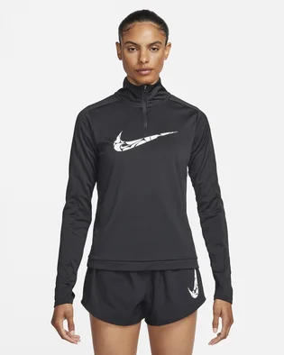 Лонгслів жіночий Nike Camada 1/4 Dri-Fit Swoosh Black FN2636-010