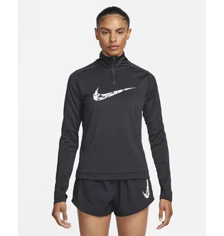Лонгслив женский Nike Camada 1/4 Dri-Fit Swoosh Black FN2636-010