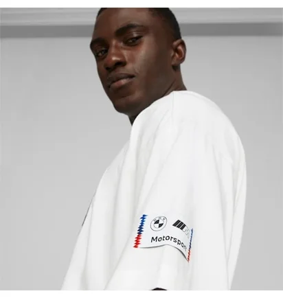 Футболка чоловіча Puma Bmw M Motorsport Statement Logo Tee White 621080-02