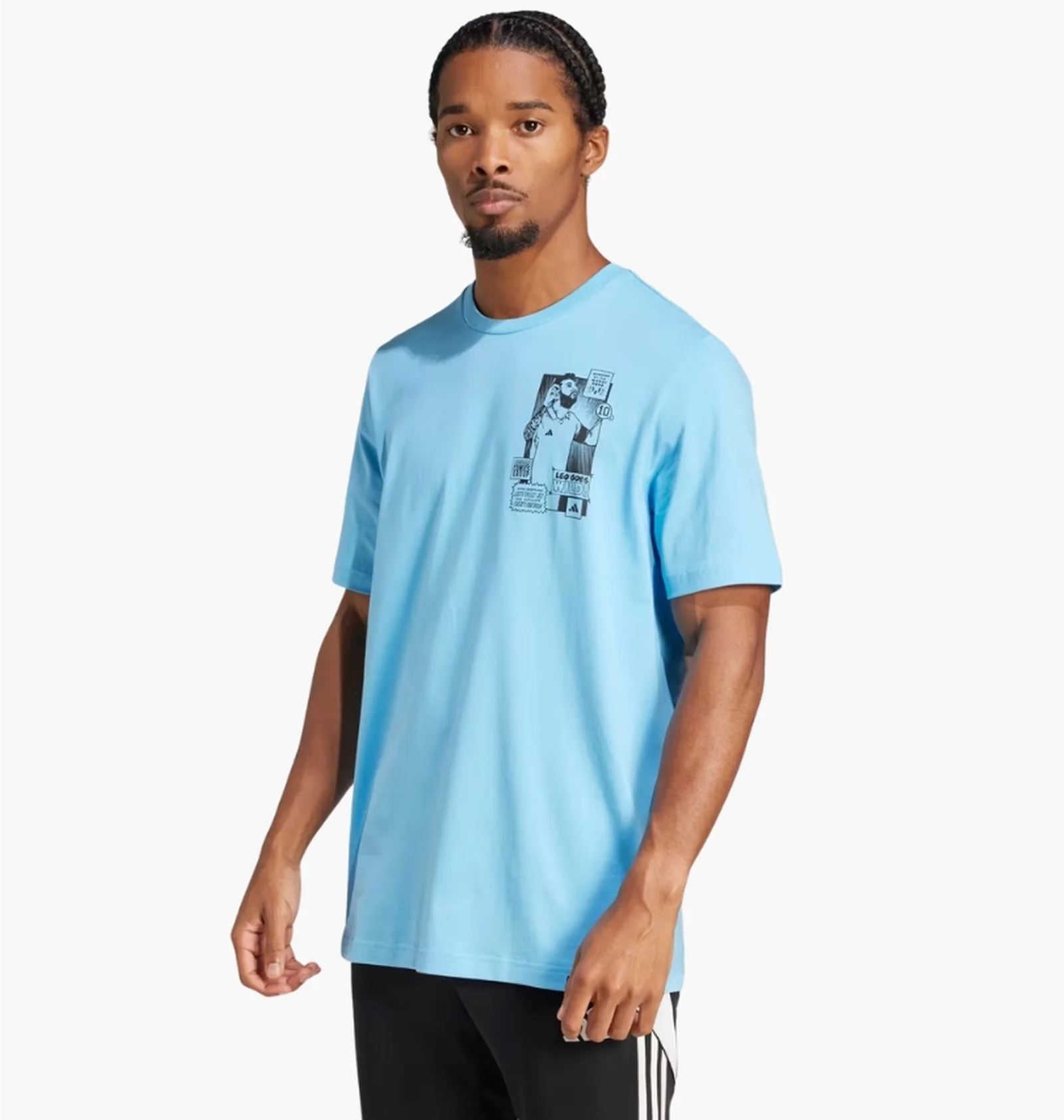 ᐉ Футболка мужская Adidas Messi Icon Graphic Blue JJ1415 - купить