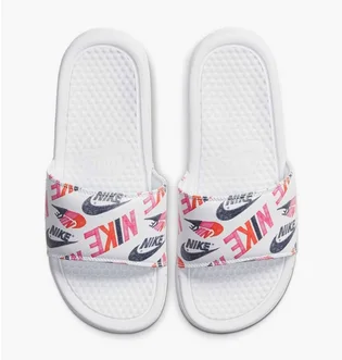 Тапочки женские Nike Benassi Jdi Print White 618919-119