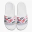 Тапочки жіночі Nike Benassi Jdi Print White 618919-119