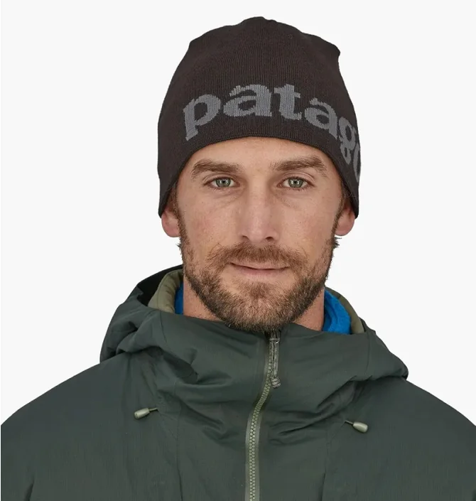 Шапка чоловіча Patagonia Beanie Logo Black 28860LGBK