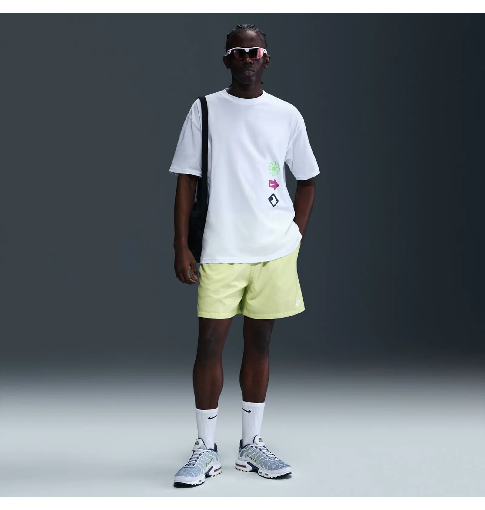 ピュレットラブ　90本 ᐉ Футболка мужская Nike U Nsw Tee M90 Oc Brandrif Lbr White