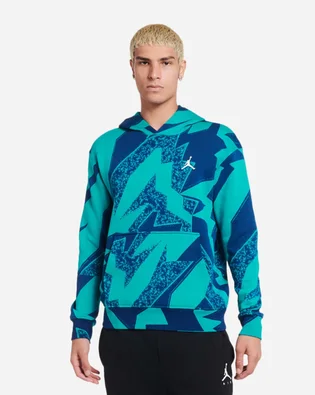 Худі чоловіче Air Jordan Essential Aop Fleece Pullover Hoodie Blue/Turquoise Dq7507-322